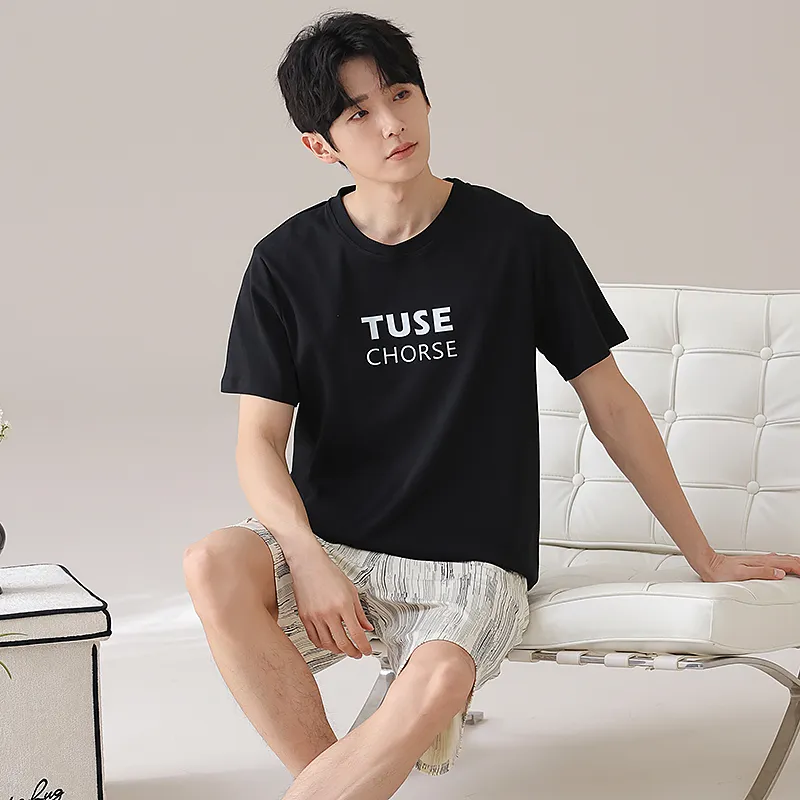 Qiao Ni Tong Pajama Set Men's Image Color-5