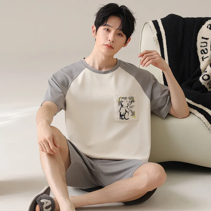 Qiao Ni Tong Pajama Set Men's Image Color-6