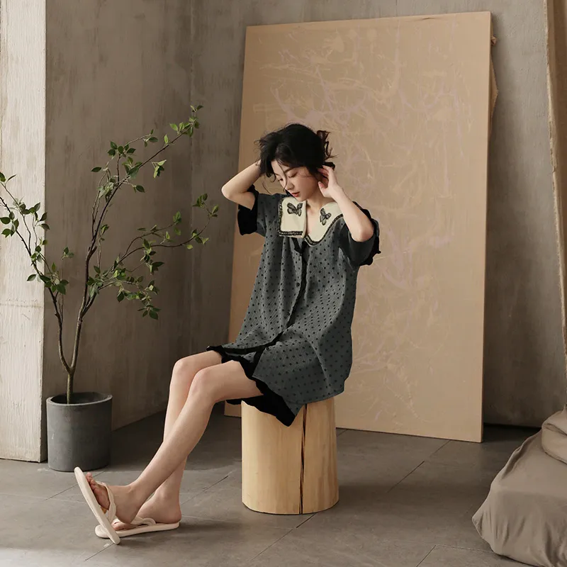 Qiao Ni Tong Pajama Set Women's Image Color-2