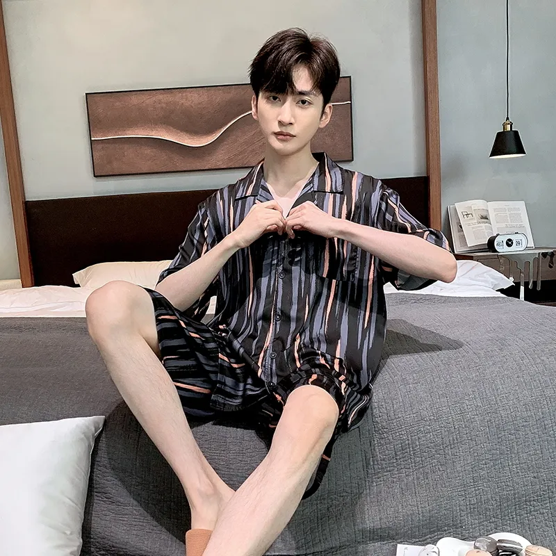 Qiao Ni Tong Pajama Set Men's Image Color-3