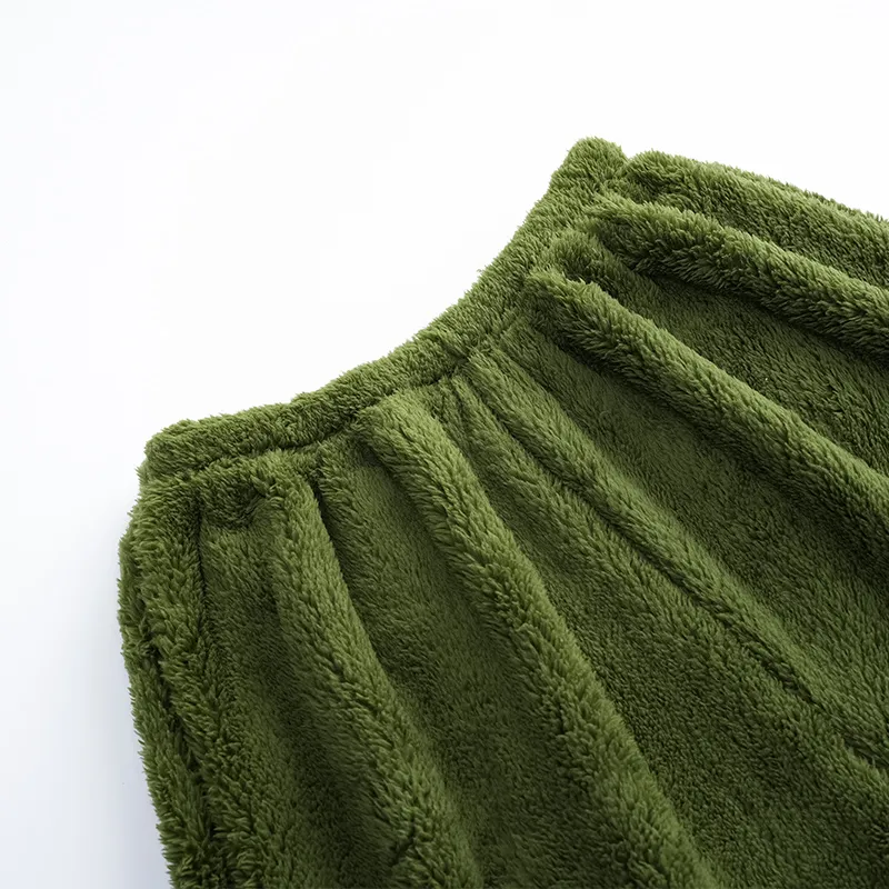 Qiao Ni Tong Pajama Pants Men's Green-5