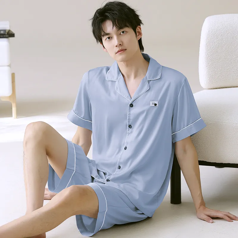 Qiao Ni Tong Pajama Set Men's Image Color-5