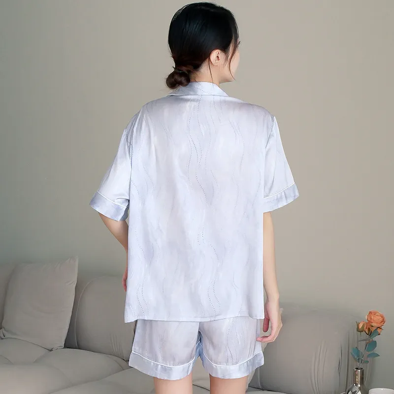 Qiao Ni Tong Pajama Set Women's Black Fist-14