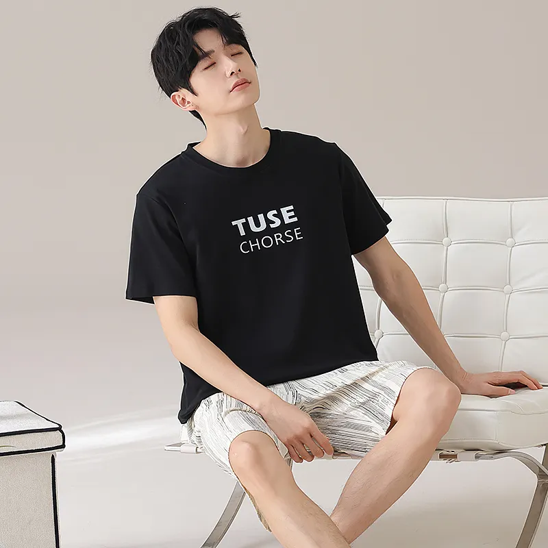 Qiao Ni Tong Pajama Set Men's Image Color-4