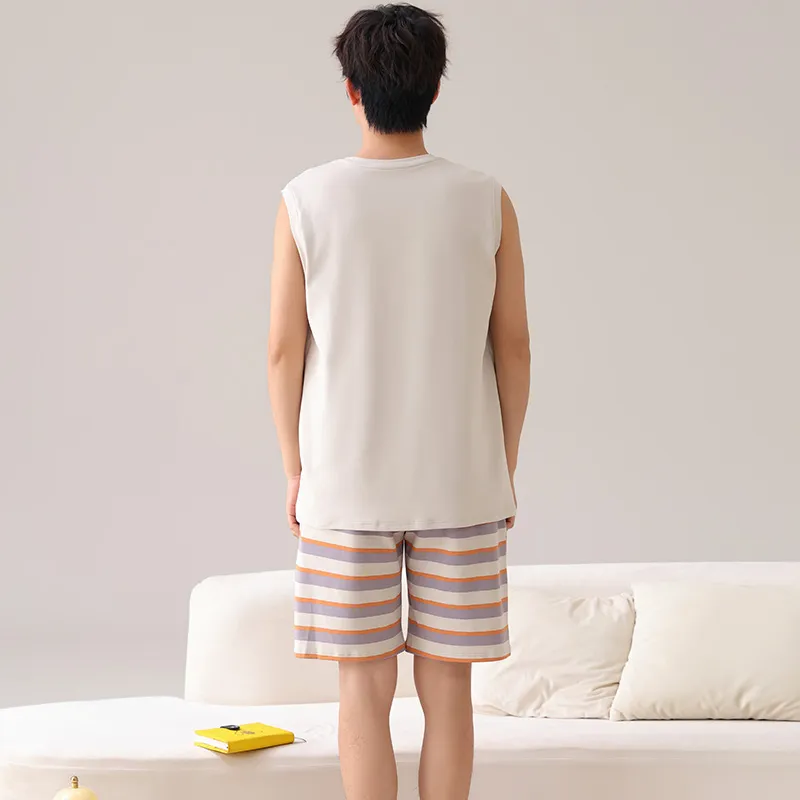 Qiao Ni Tong Pajama Set Men's Image Color-6