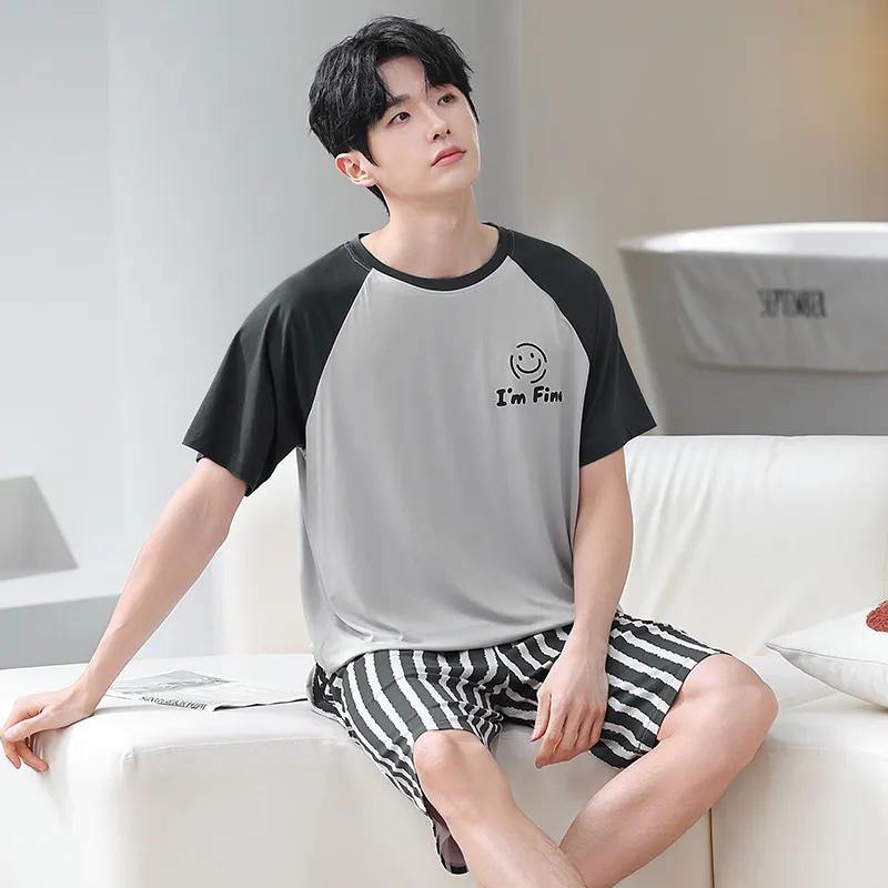 Qiao Ni Tong Pajama Set Men's Image Color-4