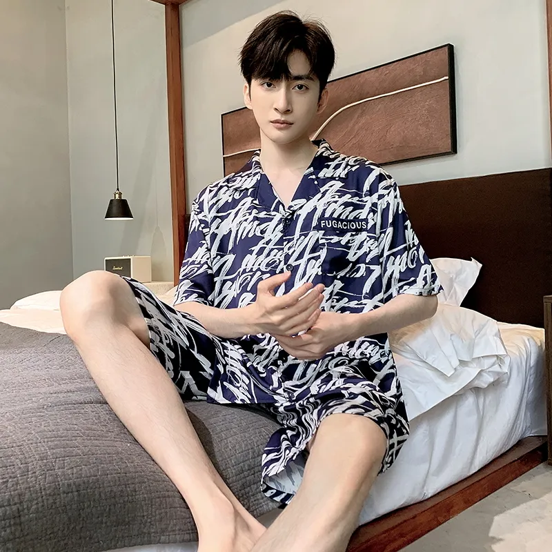Qiao Ni Tong Pajama Set Men's Image Color-3
