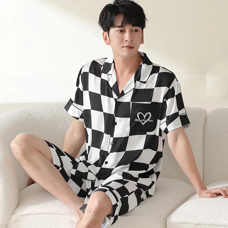 Qiao Ni Tong Pajama Set Men's Image Color-2