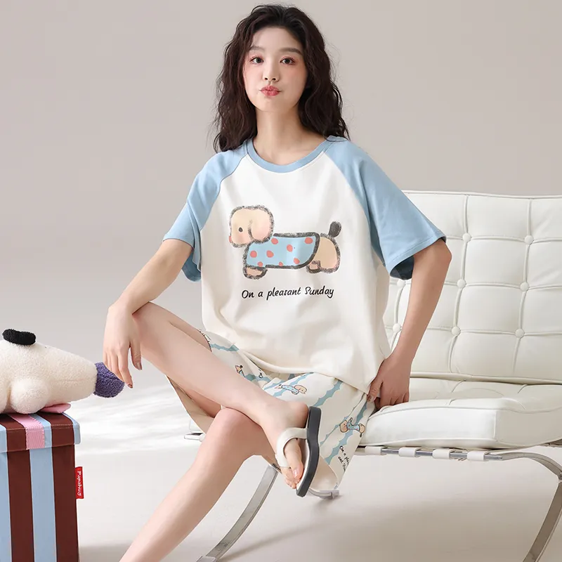 Qiao Ni Tong Pajama Set Women's Image Color-4