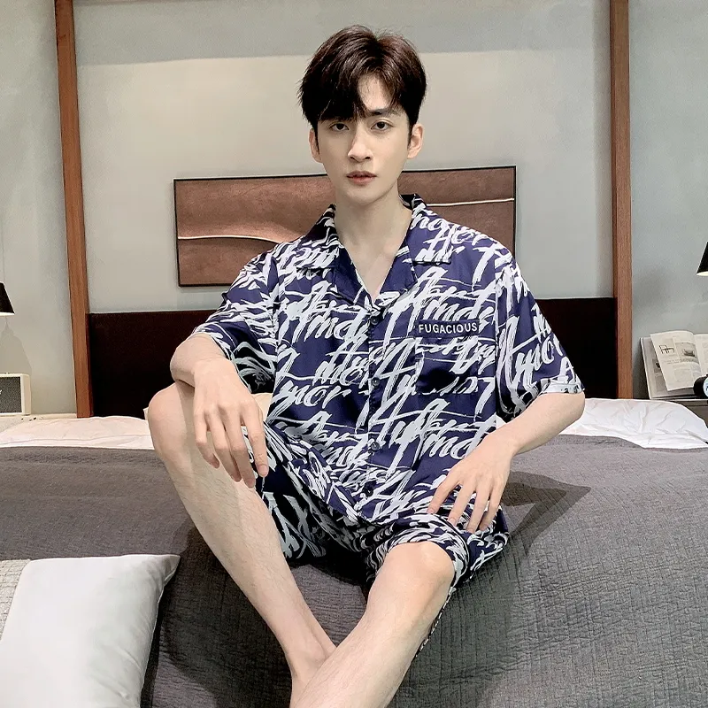 Qiao Ni Tong Pajama Set Men's Image Color-4