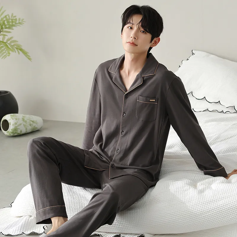 Qiao Ni Tong Pajama Set Men's Image Color-2