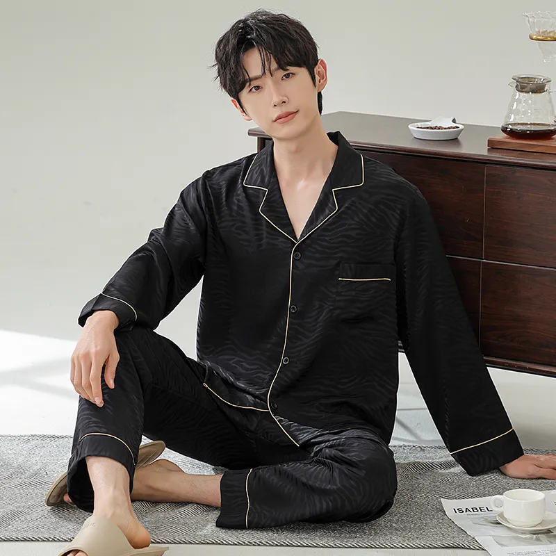 Qiao Ni Tong Pajama Set Men's Image Color-2