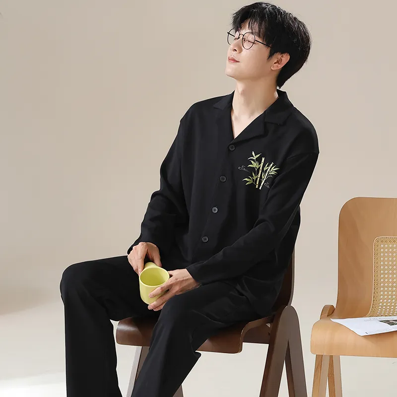 Qiao Ni Tong Pajama Set Men's Image Color-3