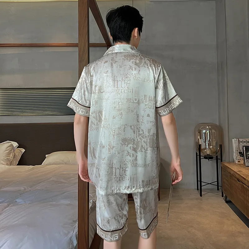 Qiao Ni Tong Pajama Set Men's Black-41