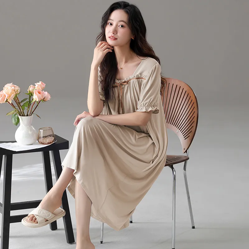 Qiao Ni Tong Women's Nightgowns-3