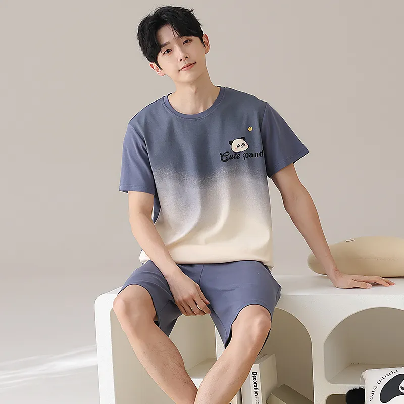 Qiao Ni Tong Pajama Set Men's Image Color-3