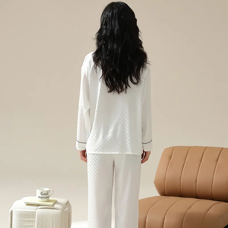 Qiao Ni Tong Pajama Set Women's White-1