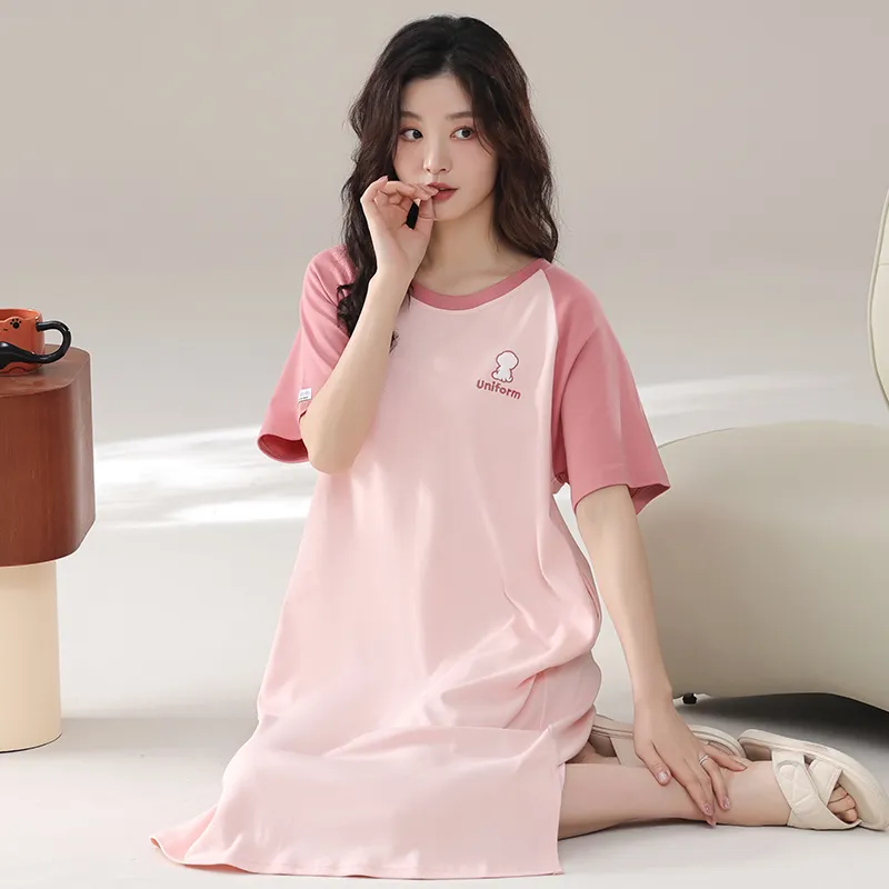 Qiao Ni Tong Women's Nightgowns-4