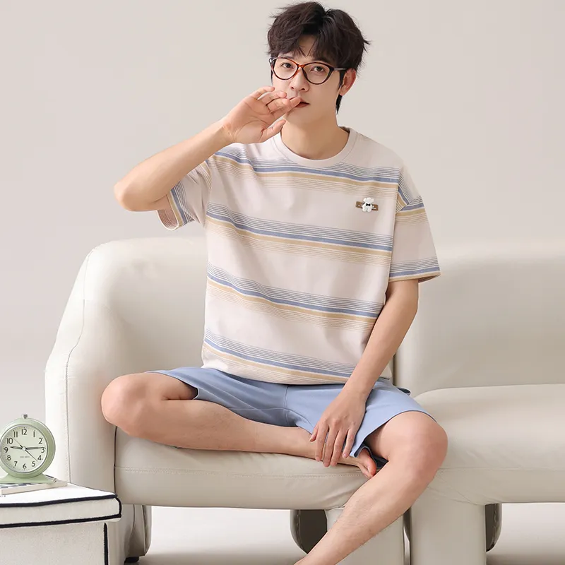 Qiao Ni Tong Pajama Set Men's Image Color-1