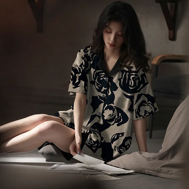 Qiao Ni Tong Pajama Set Women's Image Color-3