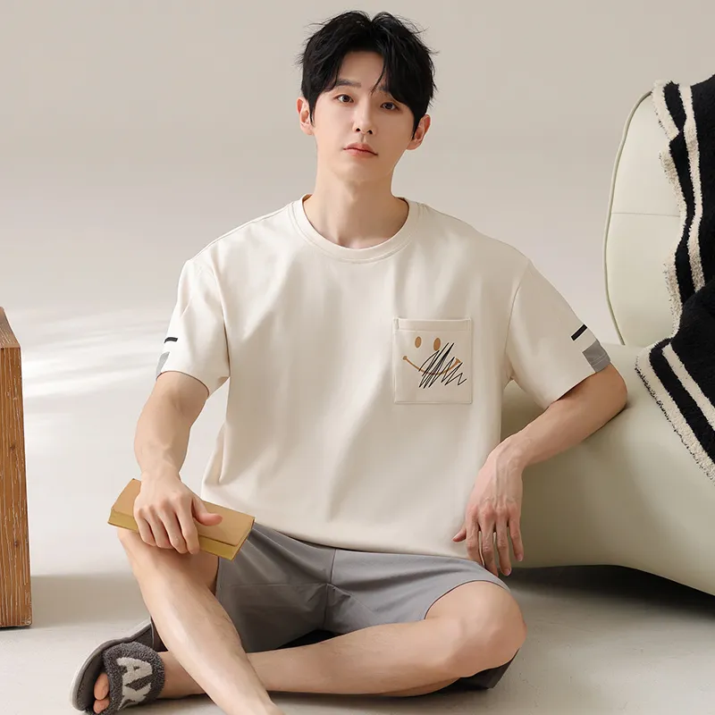 Qiao Ni Tong Pajama Set Men's Image Color-4