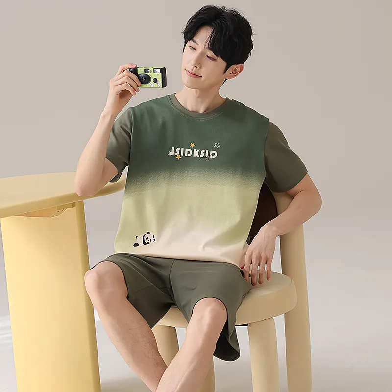 Qiao Ni Tong Pajama Set Men's Image Color-5