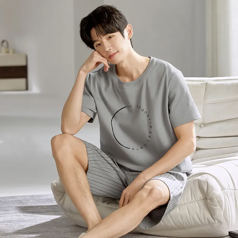 Qiao Ni Tong Pajama Set Men's Image Color-3