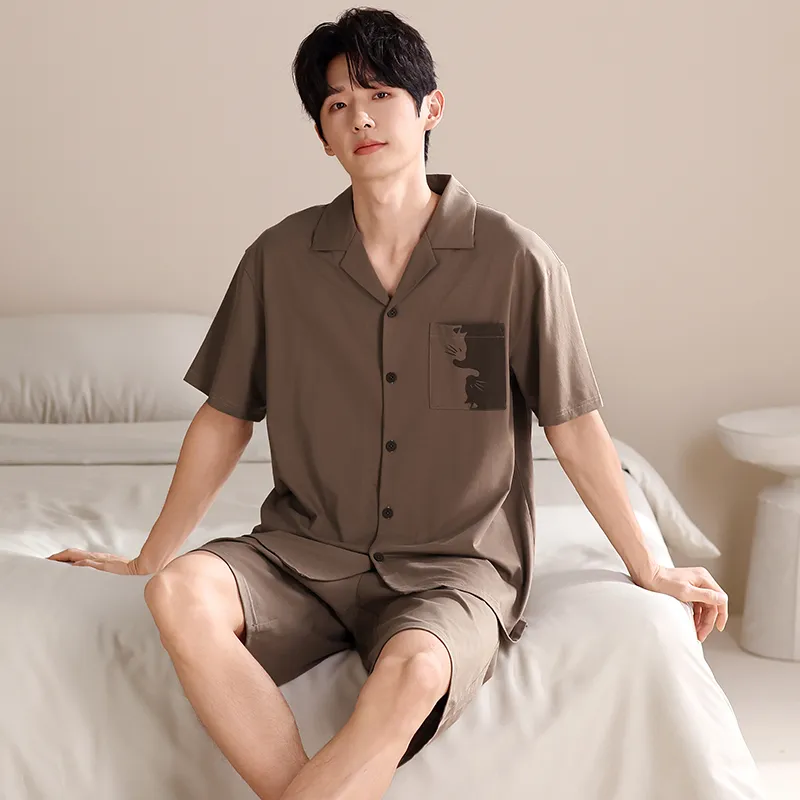Qiao Ni Tong Pajama Set Men's Image Color-4