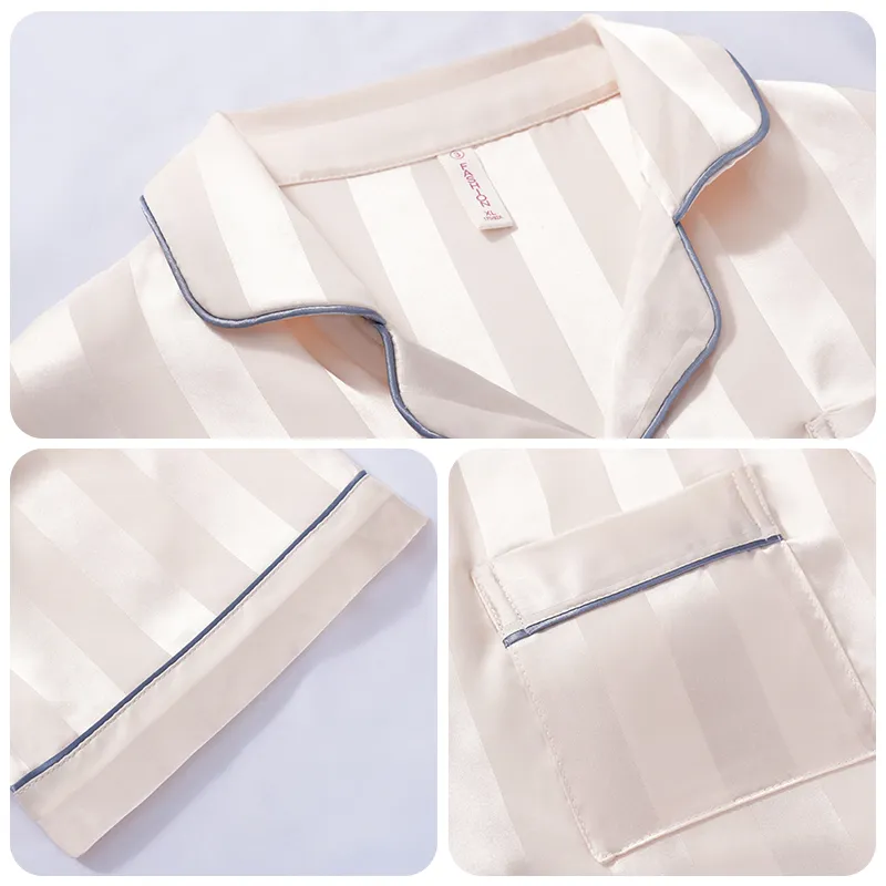Qiao Ni Tong Pajama Set Women's Light Pink-2