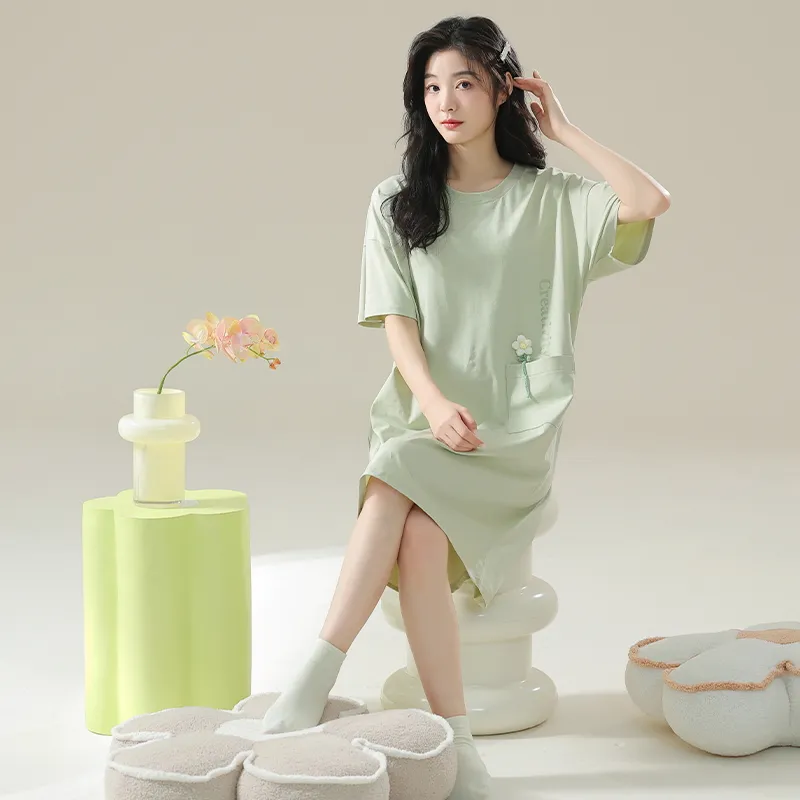 Qiao Ni Tong Women's Nightgowns-6