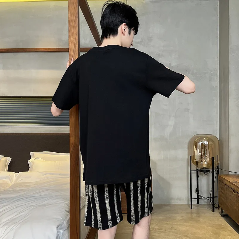 Qiao Ni Tong Pajama Set Men's Black-1