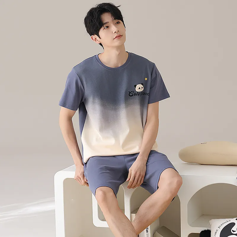 Qiao Ni Tong Pajama Set Men's Image Color-1