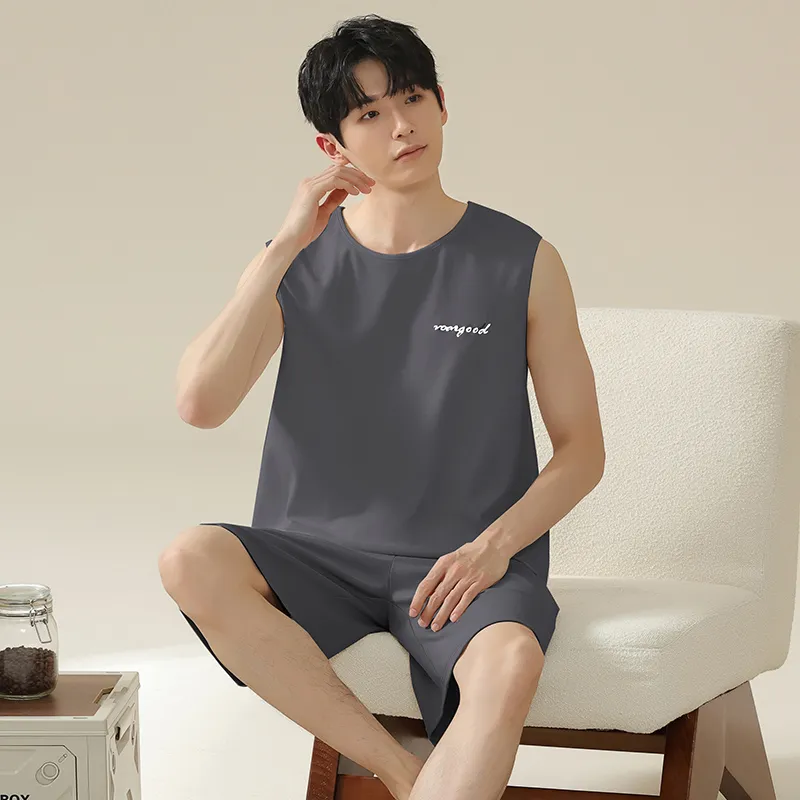 Qiao Ni Tong Pajama Set Men's Image Color-1