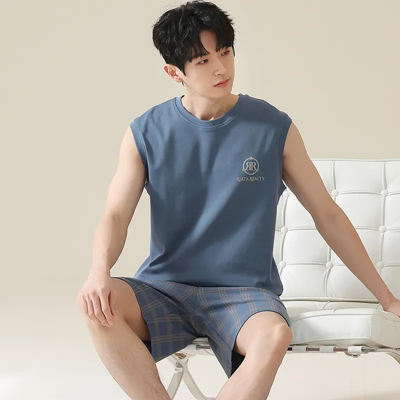 Qiao Ni Tong Pajama Set Men's Image Color-4