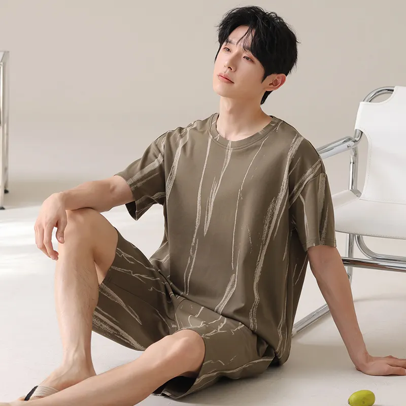 Qiao Ni Tong Pajama Set Men's Image Color-5
