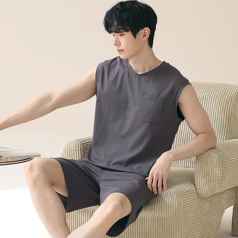 Qiao Ni Tong Pajama Set Men's Image Color-3