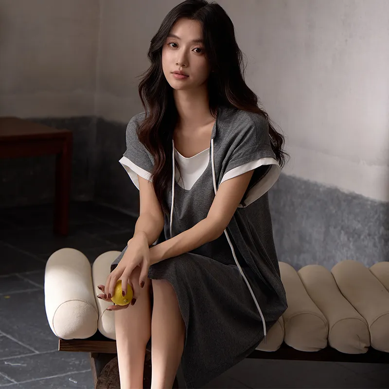 Qiao Ni Tong Nightgown Women's Image Color-6