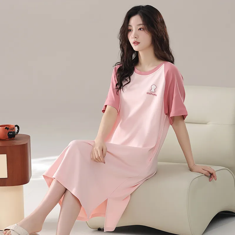 Qiao Ni Tong Women's Nightgowns-6