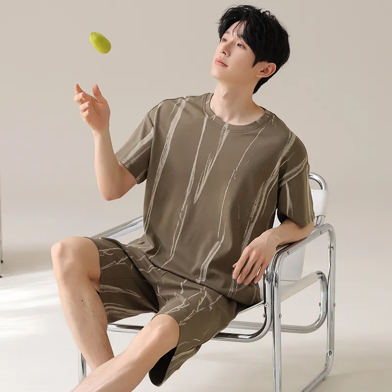 Qiao Ni Tong Pajama Set Men's Image Color-3