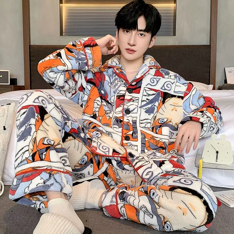 Qiao Ni Tong Pajama Set Men's Image Color-3