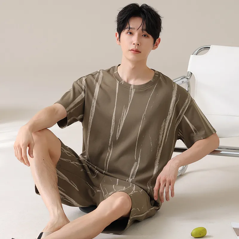 Qiao Ni Tong Pajama Set Men's Image Color-4