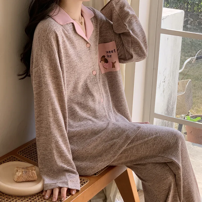Qiao Ni Tong Pajama Set Women's Image Color-5