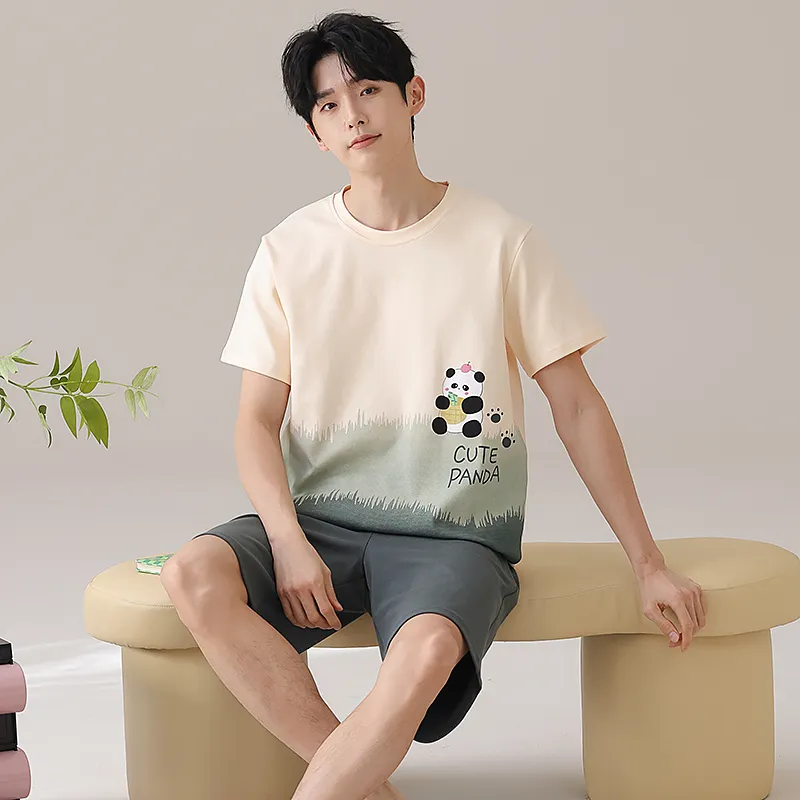 Qiao Ni Tong Pajama Set Men's Image Color-4