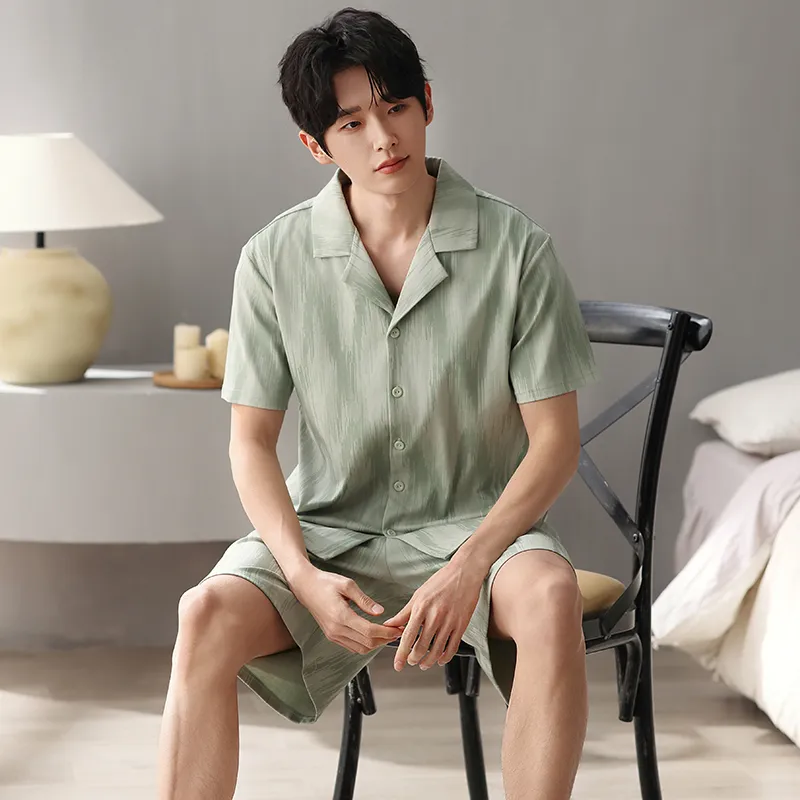 Qiao Ni Tong Pajama Set Men's Image Color-1