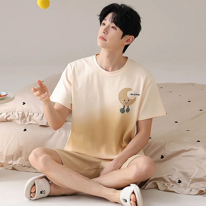 Qiao Ni Tong Pajama Set Men's Image Color-5