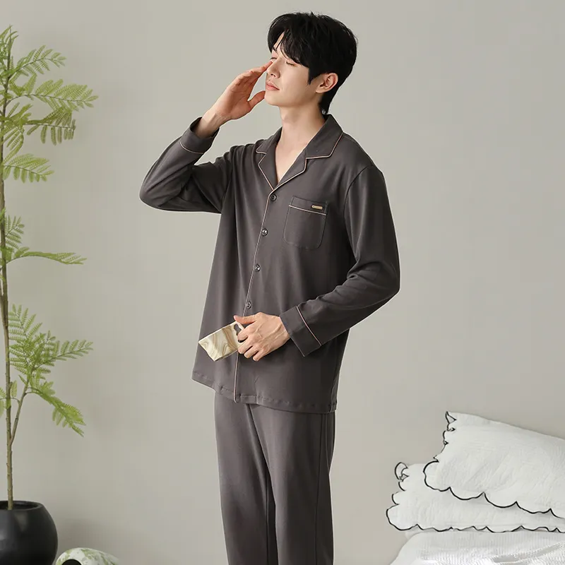 Qiao Ni Tong Pajama Set Men's Image Color-4