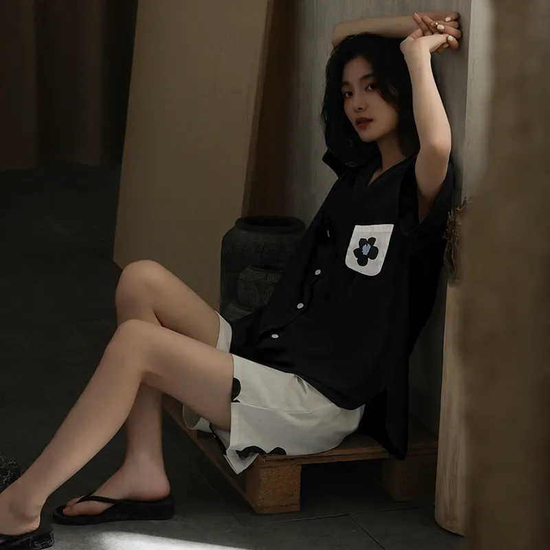 Qiao Ni Tong Pajama Set Women's Image Color-3