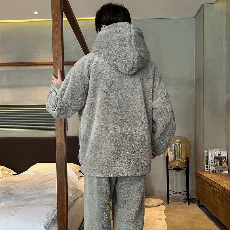 Qiao Ni Tong Pajama Set Men's Black-1