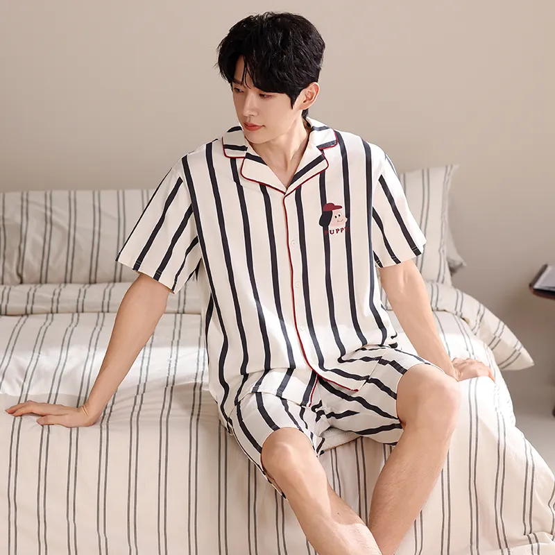 Qiao Ni Tong Pajama Set Men's Image Color-2