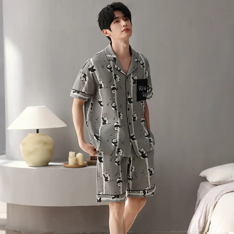Qiao Ni Tong Pajama Set Men's Image Color-6